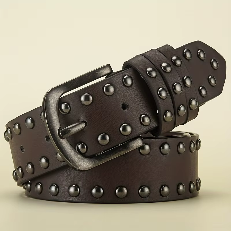Ceinture pour hommes rétro fait vieille alliage aiguille boucle