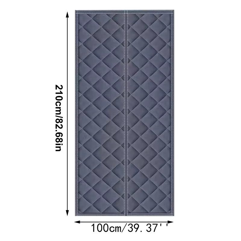 Rideau de porte coupe-vent et chaud, cadre de porte à fermeture magnétique, moustiquaire isolante, panneau résistant au vent pour conduit d'air