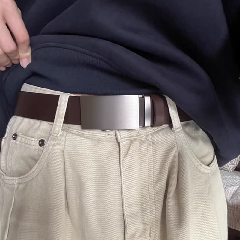Ceinture en cuir hommes ceintures en cuir véritable de haute qualité