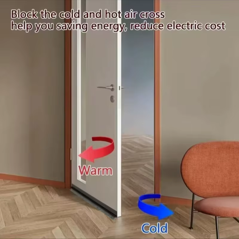 Bande d'étanchéité autocollante pour bas de porte, bande de remplissage pour interstice de porte, bande de brosse anti-insectes, bande de porte coupe-vent et insonorisante