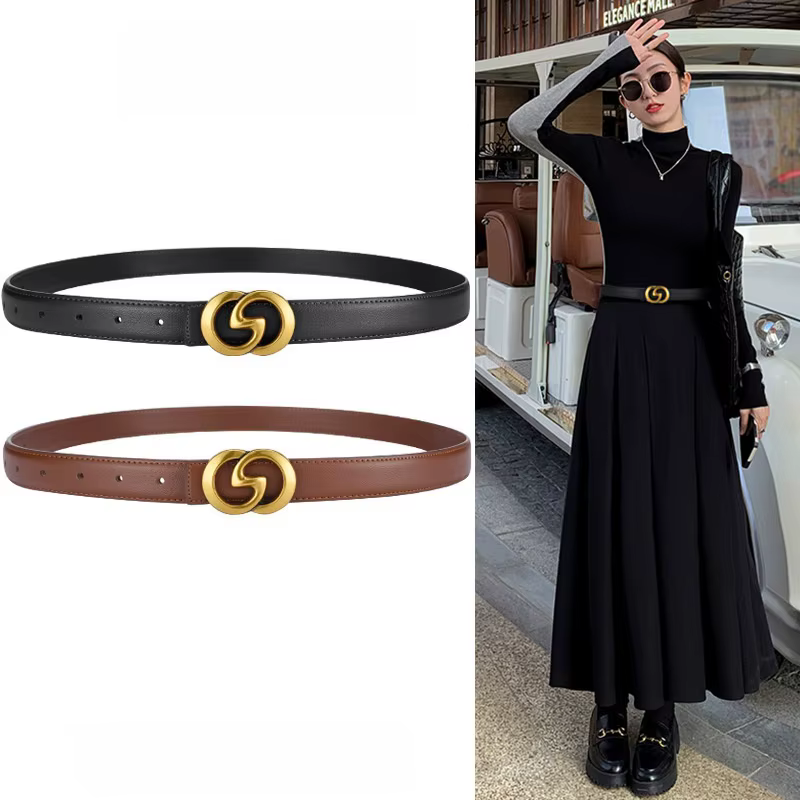 Ceinture polyvalente à double anneau pour femme