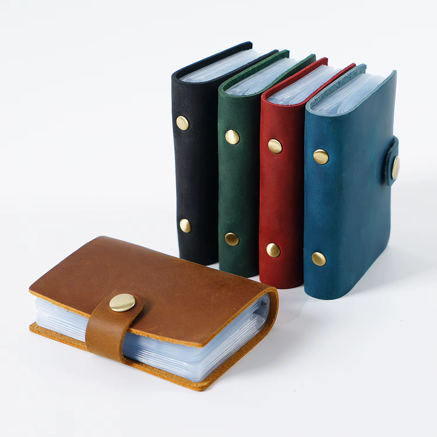 Aiguo Niu Portefeuille porte-cartes multi-cartes en cuir de qualité supérieure fait à la main pour femme