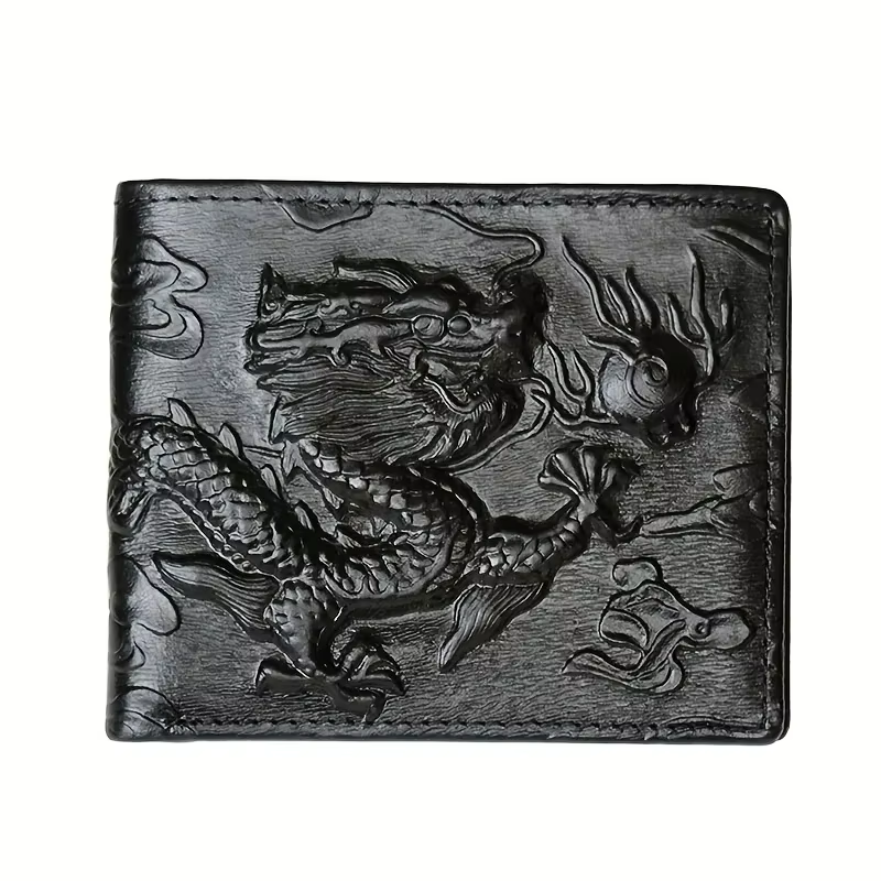 Portefeuille vintage en cuir véritable pour hommes