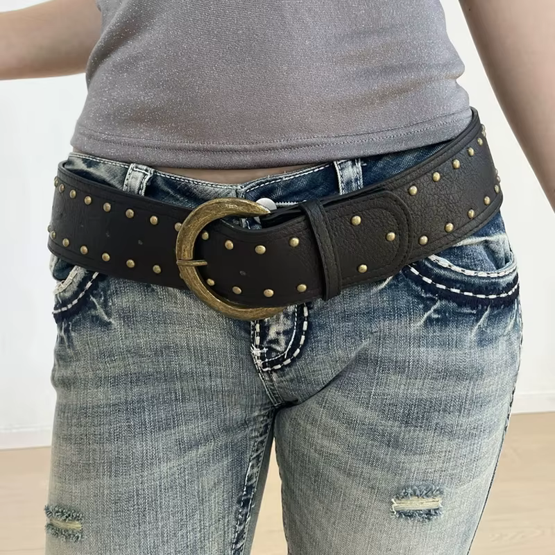 Ceinture large haut de gamme pour femmes