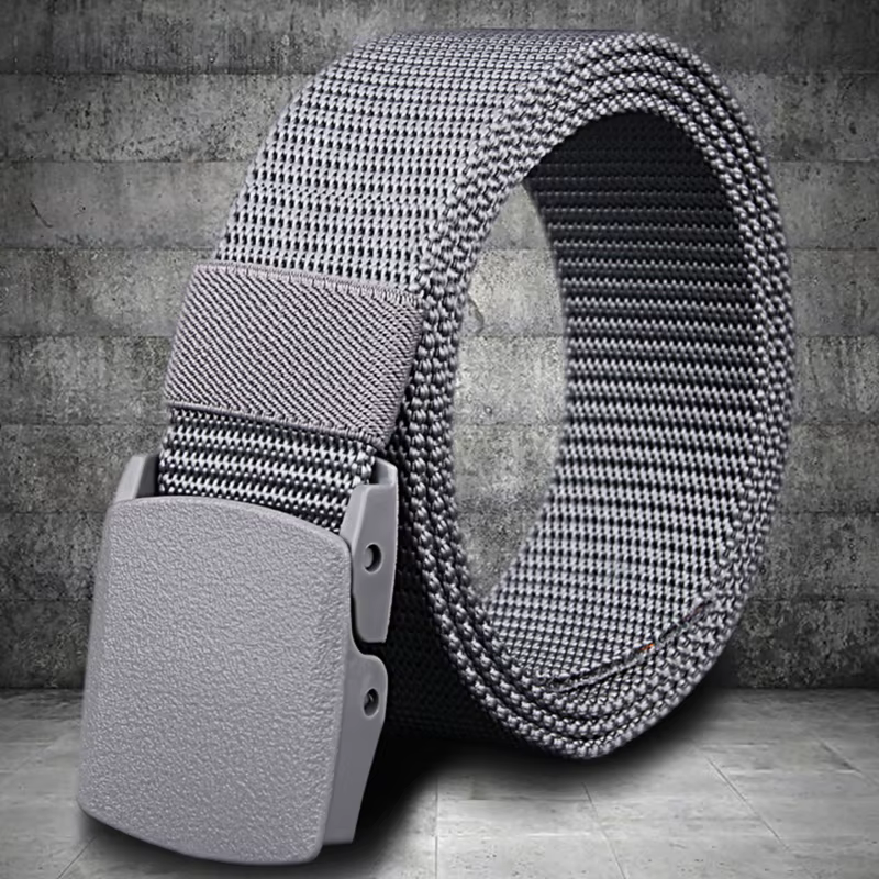 Ceinture pour hommes décontracté léger respirant tactique extérieur boucle automatique entraînement militaire contrôle