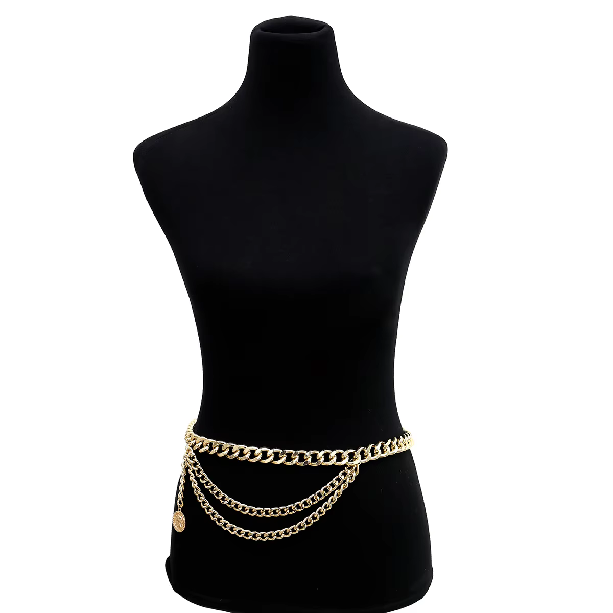 Gland or chaîne ceinture pour femmes robes marque de créateur de luxe Punk frange argent taille ceintures femme métal