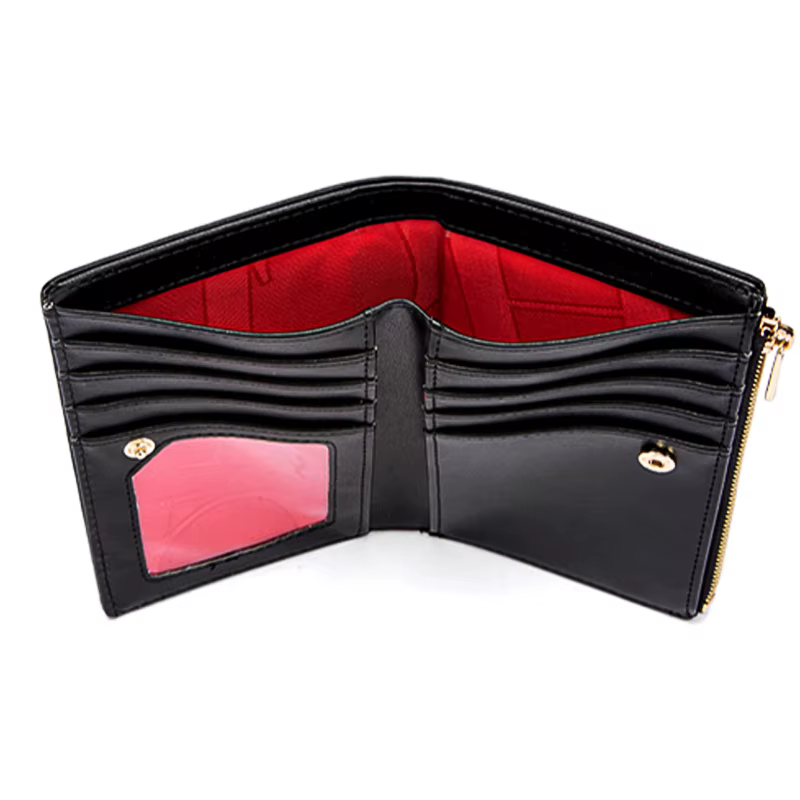 CHCH Portefeuille pour femme Slim à deux volets avec fermeture éclair et poche pour pièces de monnaie
