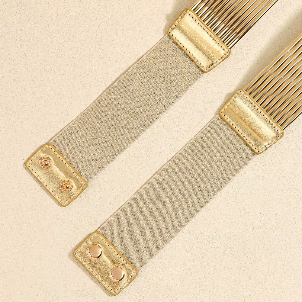 Ceinture de taille dorée pour femme