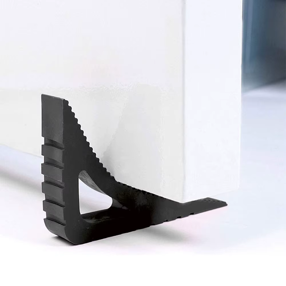 Butoir de porte en caoutchouc réutilisable, bloc absorbant les chocs, butoir de poignée de porte, bouchon Anti-collision pour porte de maison et de bureau