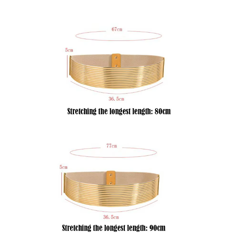 Ceinture de taille dorée à la mode