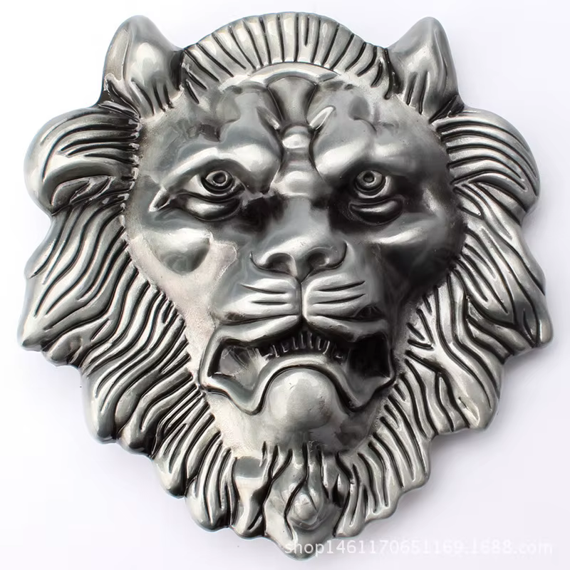 Boucle de ceinture tête de Lion