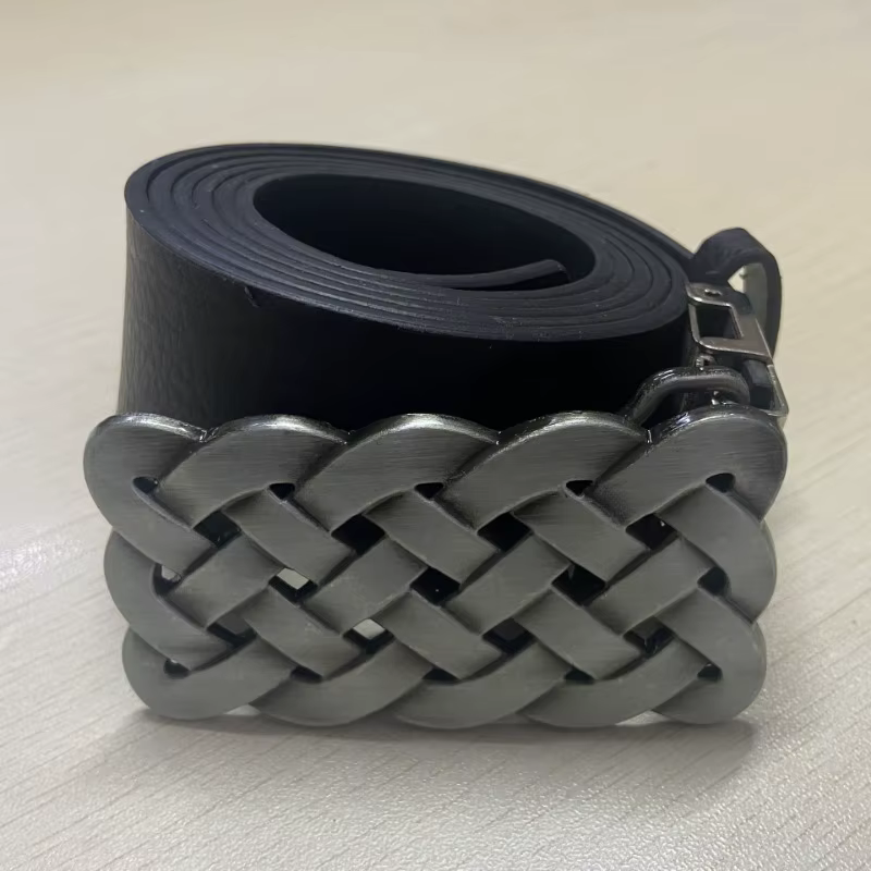 Boucle de ceinture en alliage de zinc avec nœud celtique 02752