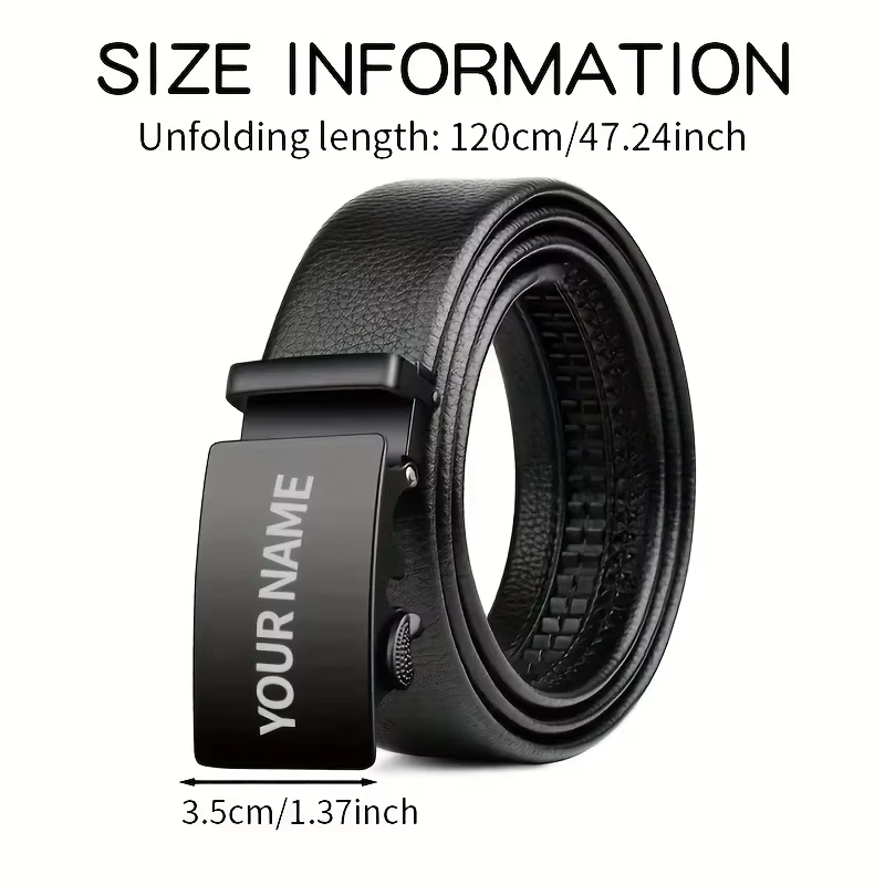 Ceinture pour hommes gravée sur mesure – Ceintures à boucle automatique personnalisées