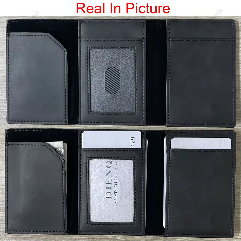 Rfid porte-carte de crédit portefeuille hommes porte-carte bancaire boîtier en aluminium en métal mince minimaliste Walet porte-monnaie portefeuilles intelligents pour hommes