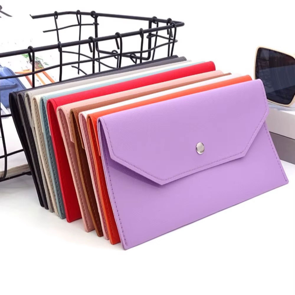 Portefeuille en cuir Ultra fin pour femmes