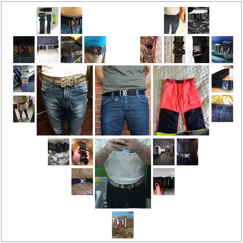 Ceinture en Nylon pour hommes, nouvelle mode 2026, boucle magnétique, ceintures réglables, élastiques, haute qualité, résistante à l'usure, ceinture d'entraînement