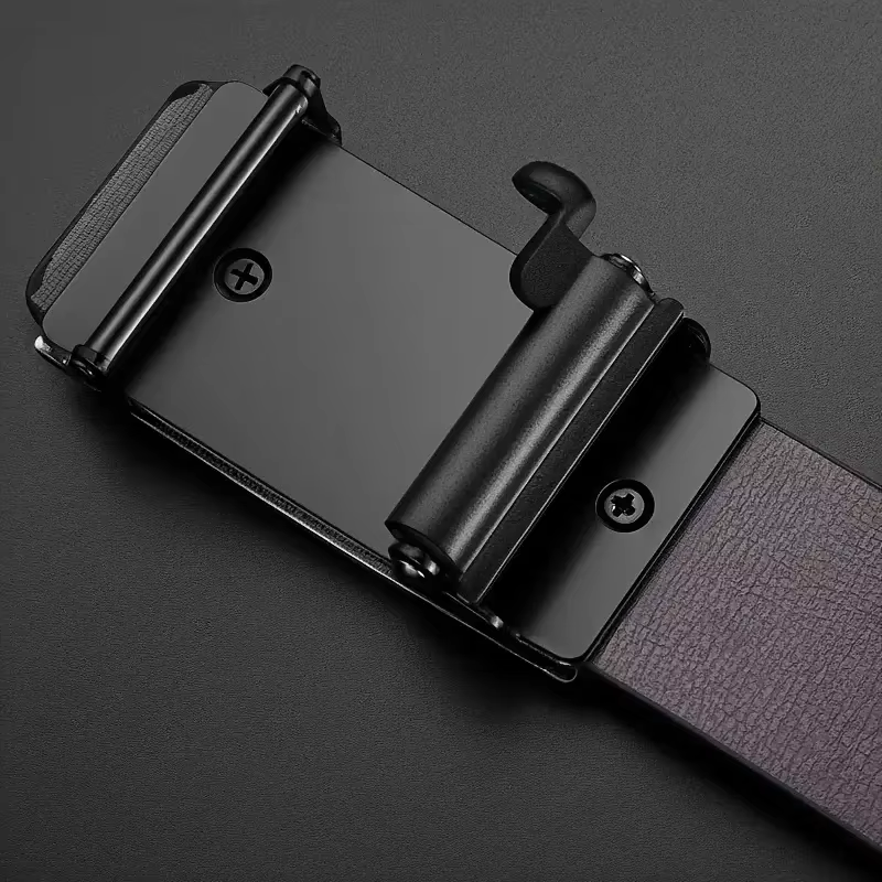 Ceinture polyvalente pour homme en cuir PU avec boucle automatique