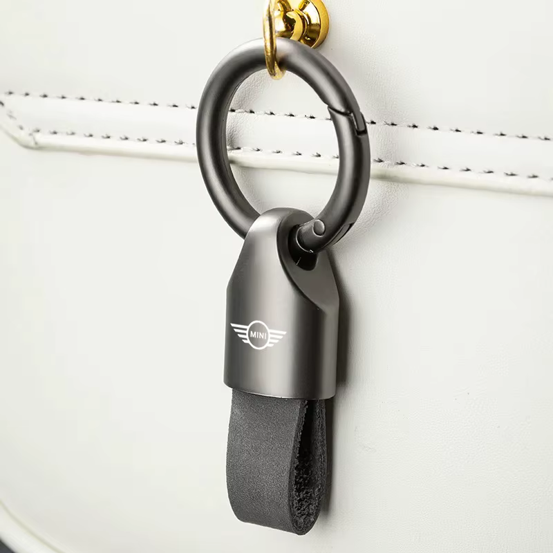 Porte-clés de luxe en daim