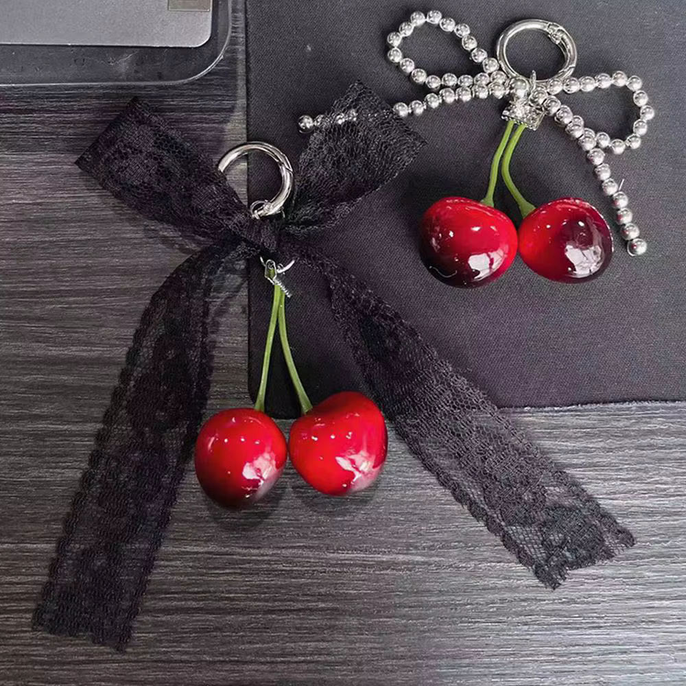 Breloques de sac cerise