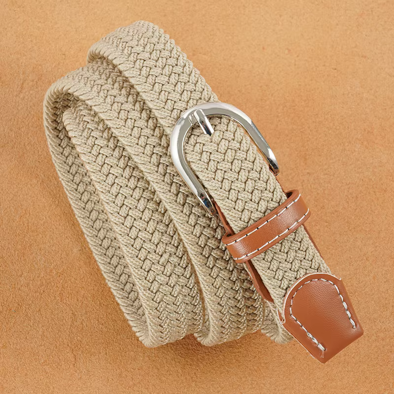 Ceinture élastique tissée pour femme