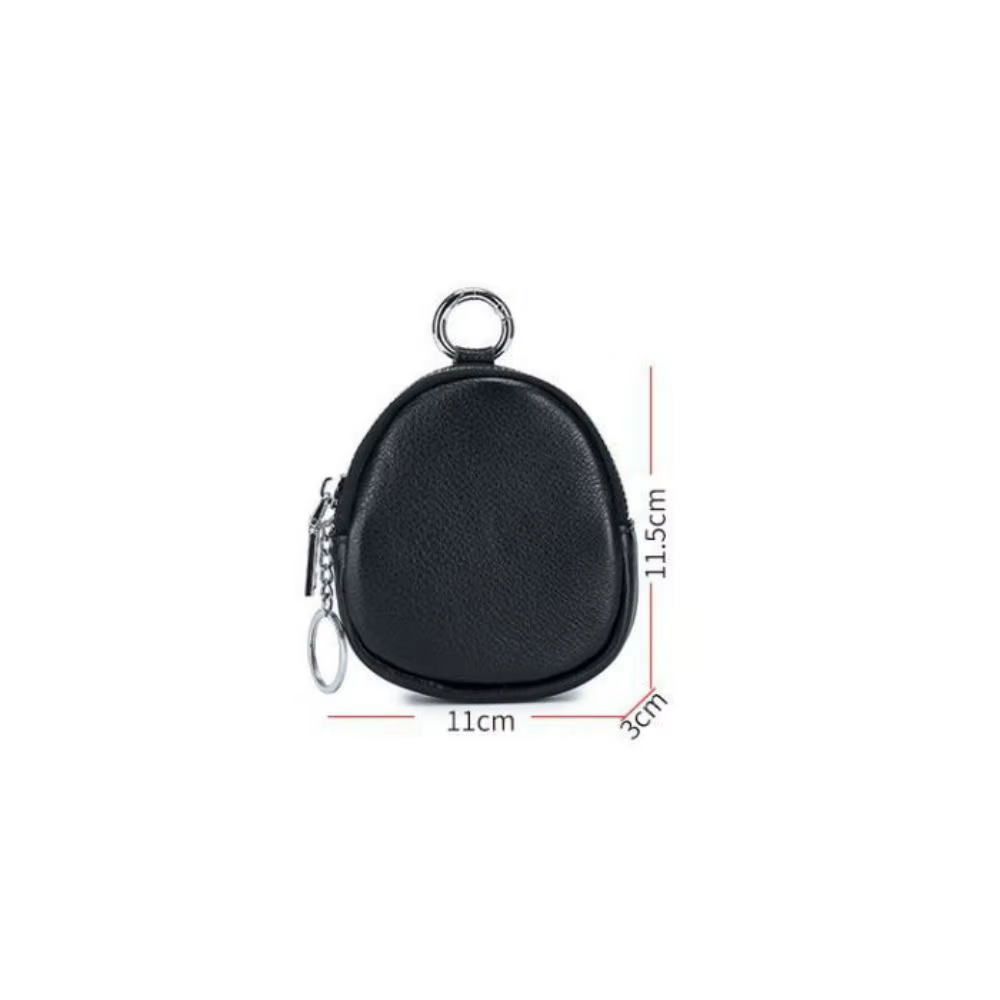 Mini porte-monnaie Portable couleur unie avec porte-clés porte-carte portefeuille fermeture éclair sac d'argent
