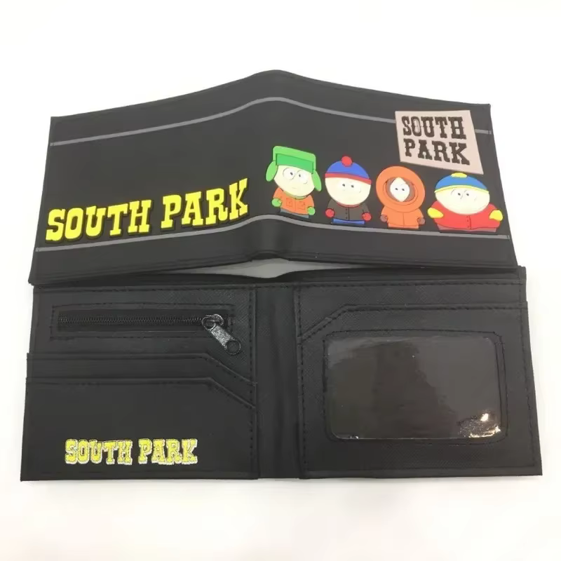 South Parkes portefeuille dessin animé court porte-monnaie mode luxe multicouche porte-carte portefeuille enfants cadeau