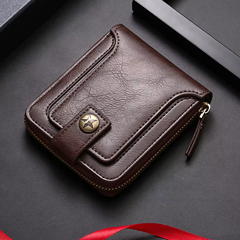 Portefeuille court pour homme