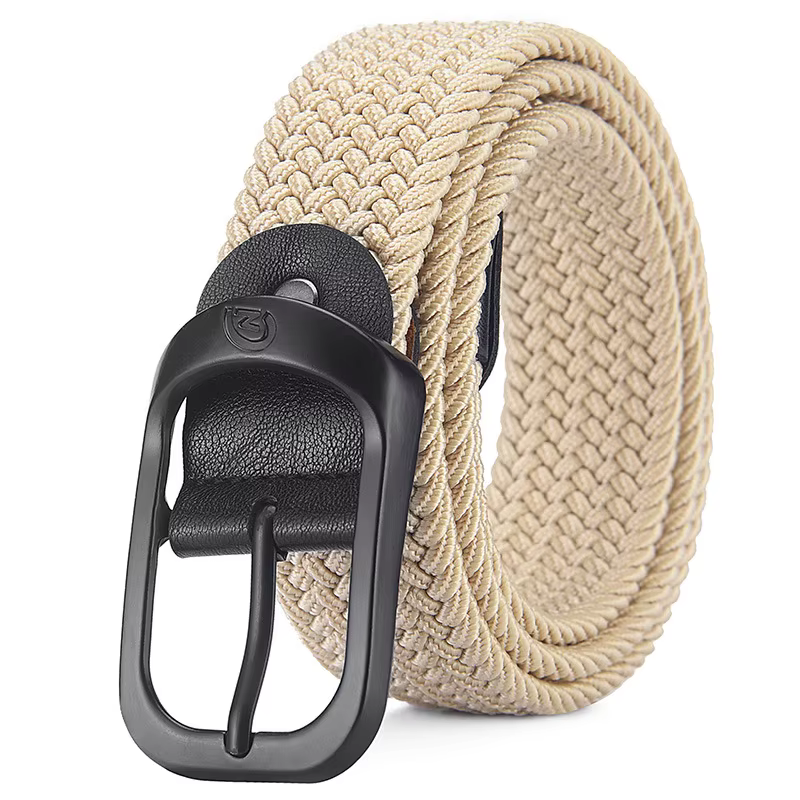 Ceinture élastique tissée décontractée pour hommes et femmes, ceinture de sport de plein air, pas besoin de poinçonnage, ceinture de travail d'escalade pour hommes et femmes, mode