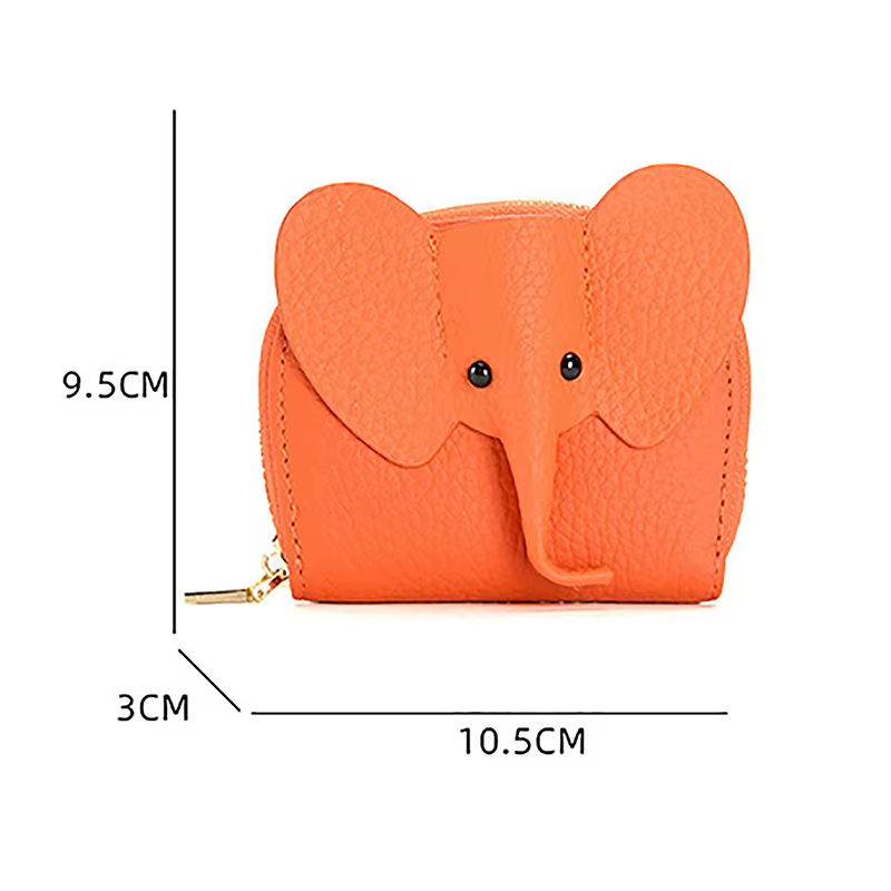 Porte-cartes en cuir de vachette véritable pour femme