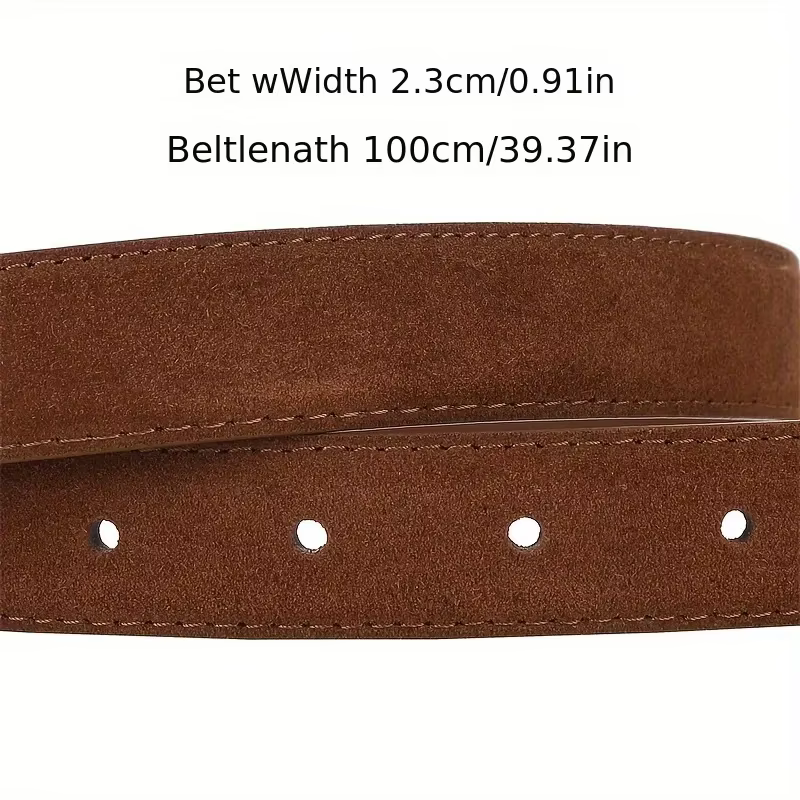 Ceinture en cuir véritable suédé pour femmes
