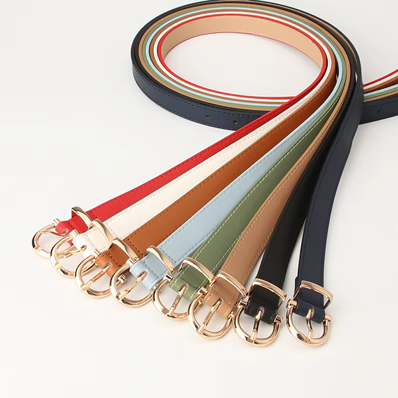 Sangle de ceinture en cuir pour femme