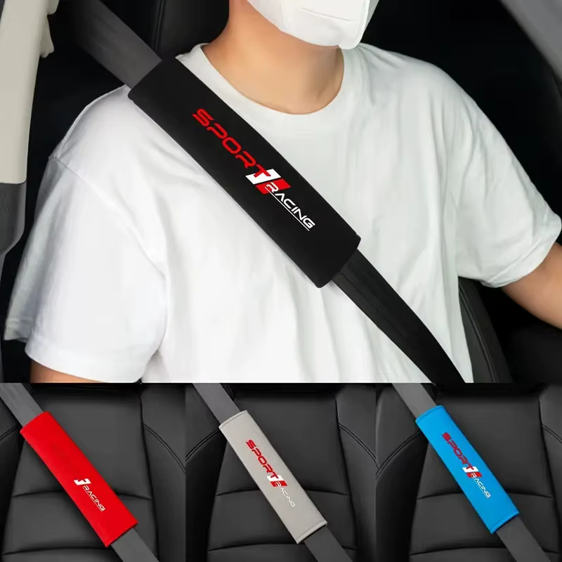 Coussins de ceinture de sécurité de voiture doux et confortables, 2 pièces, coussins de ceinture de sécurité personnalisés et à la mode, adaptés à une utilisation sur véhicule