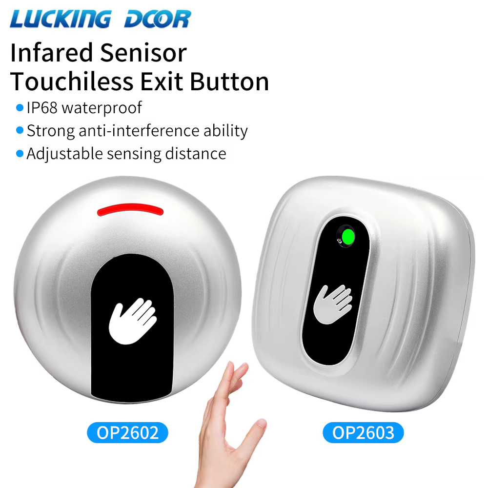 Joli de porte d'accès durable, bouton-poussoir de sortie, Cristal automatique du signal normalement ouvert