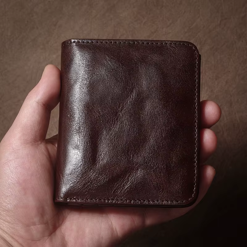GURO portefeuille en cuir véritable de haute qualité fentes multi-cartes Ultra mince léger porte-carte de crédit hommes femmes pince à billets à deux volets