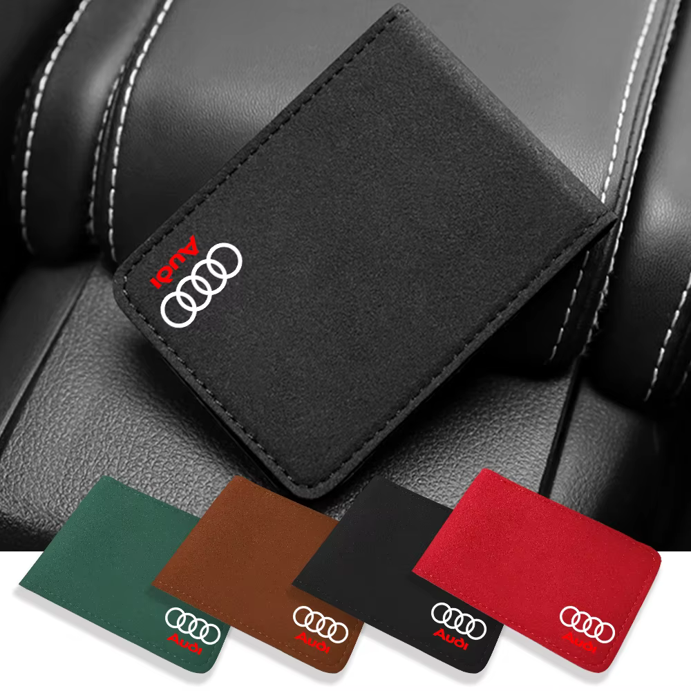 Porte-cartes de permis de conduire et de carte d'identité pour Audi Sline TT A1 A2 A4 A5 A6 A7 A8 Q1 Q2 Q3 Q5 Q8 RS RS5 RS6 Quattro S