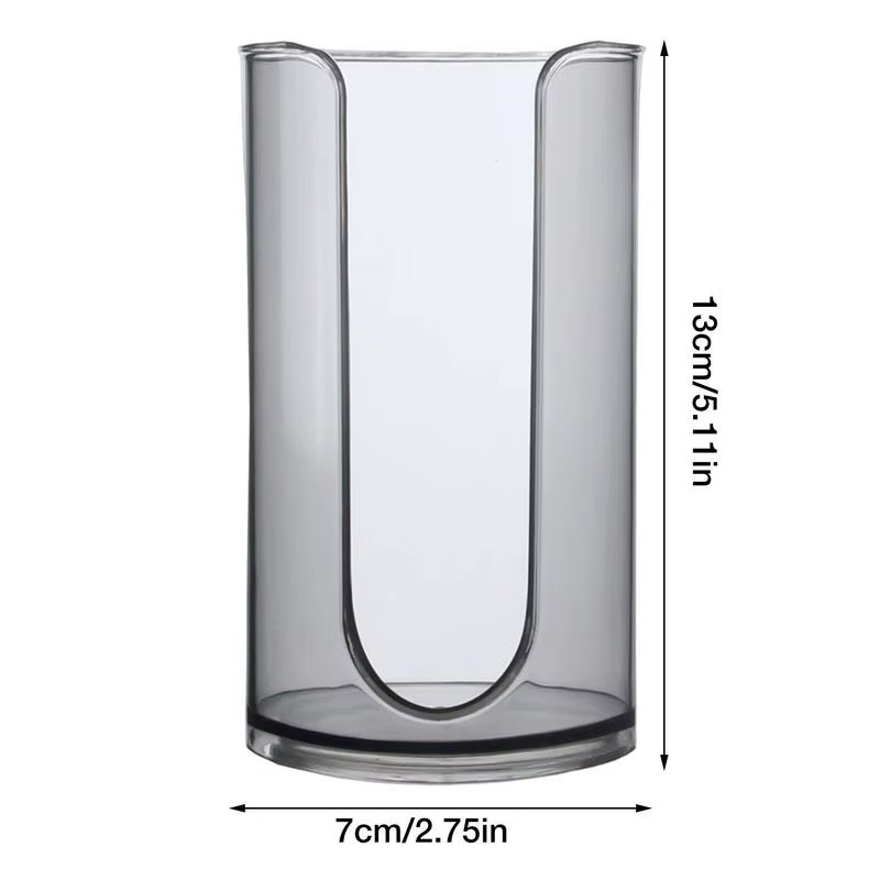 Distributeur de gobelets de salle de bains, porte-gobelet transparent et Durable, petit distributeur de gobelets en papier pour comptoirs de vanité de salle de bains, Table de maquillage