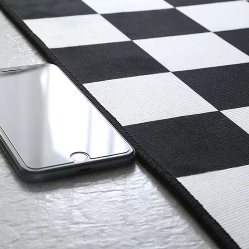 Tapis de porte d'entrée antidérapant, résistant à la saleté, sans lavage, minimaliste, semi-circulaire, pour porche, bienvenue, décoration de maison