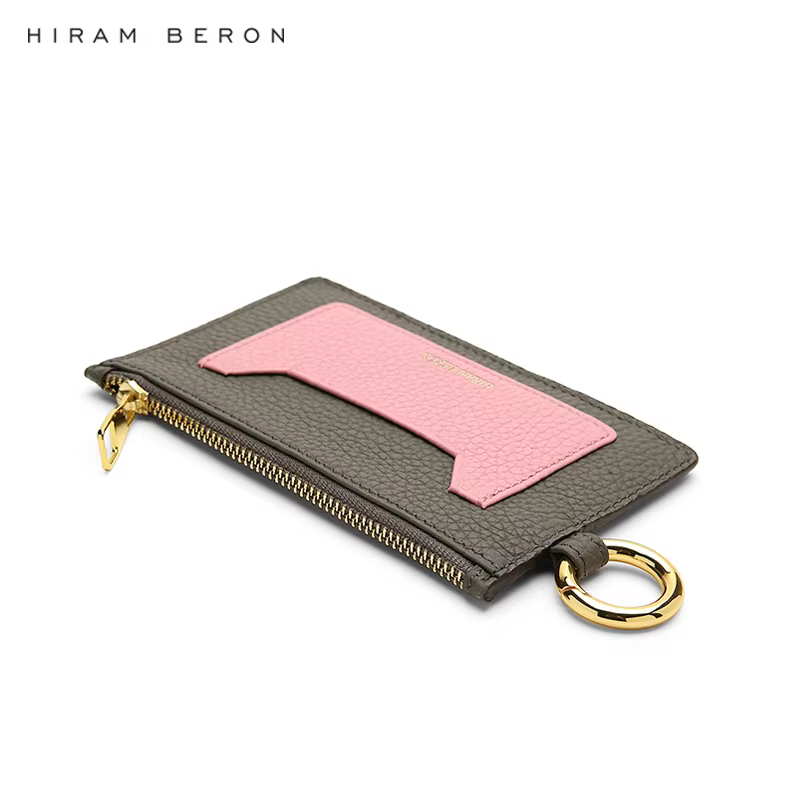 Porte-carte d'identité en cuir avec lanière pour badge
