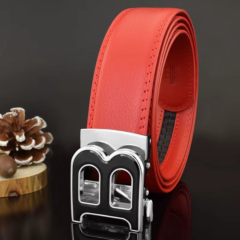 Haute qualité B lettre blanc ceinture hommes classique exquis concepteur