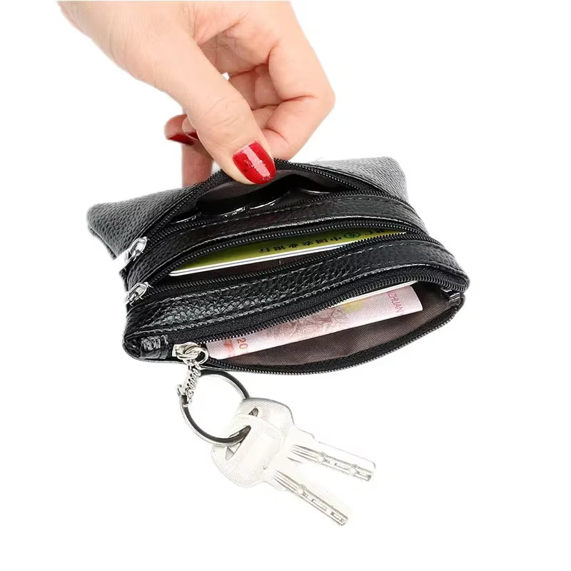 Porte-monnaie en cuir pour femme