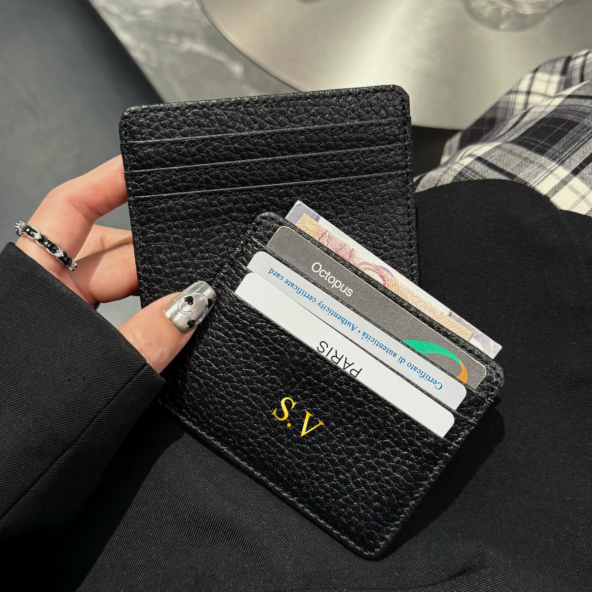 Portefeuille personnalisé avec nom