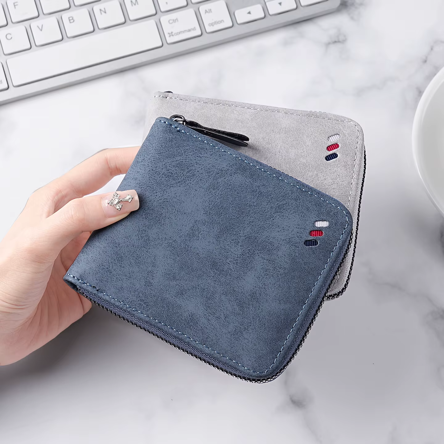 Nouveau portefeuille pour hommes de grande capacité-organisateur multi-cartes avec fonctionnalités antivol
