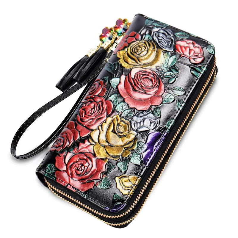 Portefeuilles floraux pour femmes