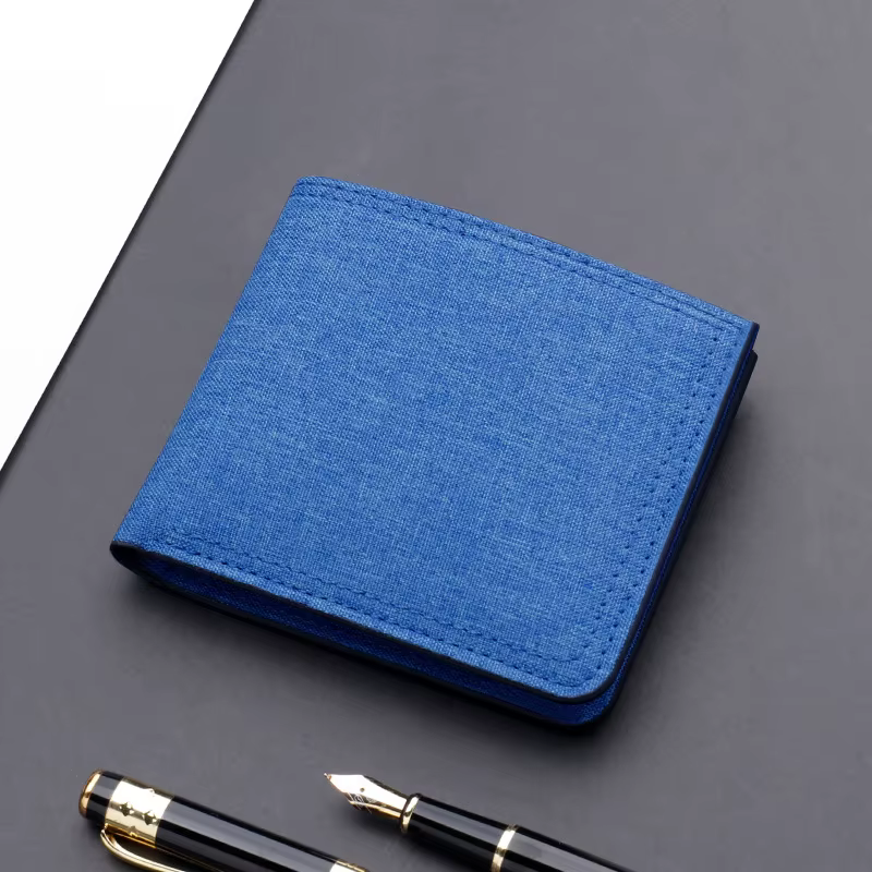 Porte-monnaie en Denim pliable pour hommes et femmes
