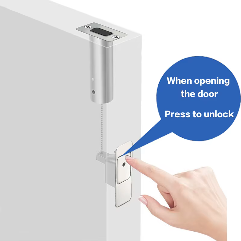 Fermoir-porte magnétique invisible, avancé, GNE, automatique, quincaillerie de 2,2 de porte, porte pliante en bois