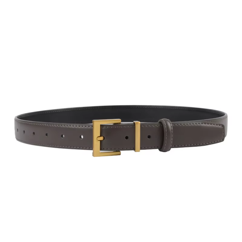 Ceinture rétro Simple en cuir véritable pour femmes
