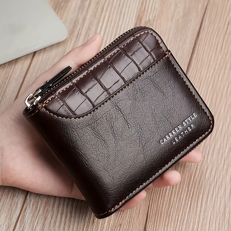 Portefeuille en cuir pour hommes