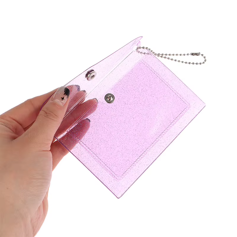 Porte-cartes de crédit transparent et étanche pour hommes et femmes