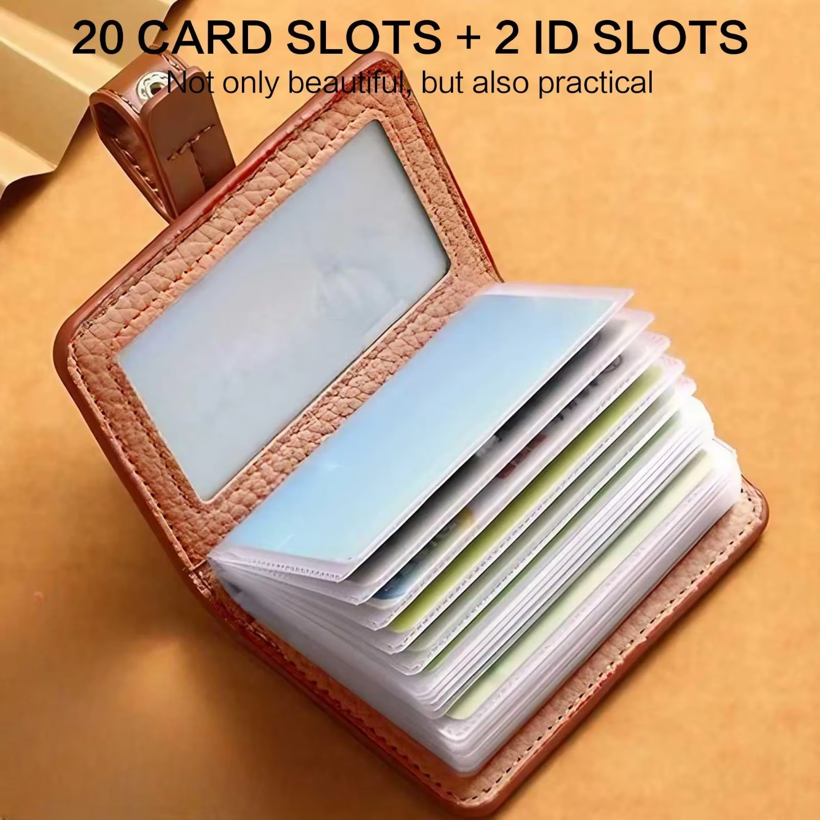 KISMIS Fashion Card Holder - Emplacements multi-cartes et conception de grande capacité