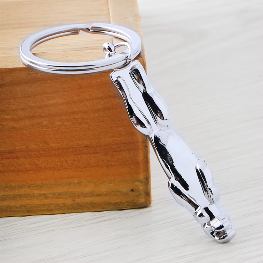Porte-clés classique en acier inoxydable